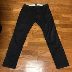 Dark Grey J.CREW Stretch Khakis 484
